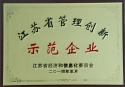 江蘇省管理創(chuàng)新示范企業(yè)